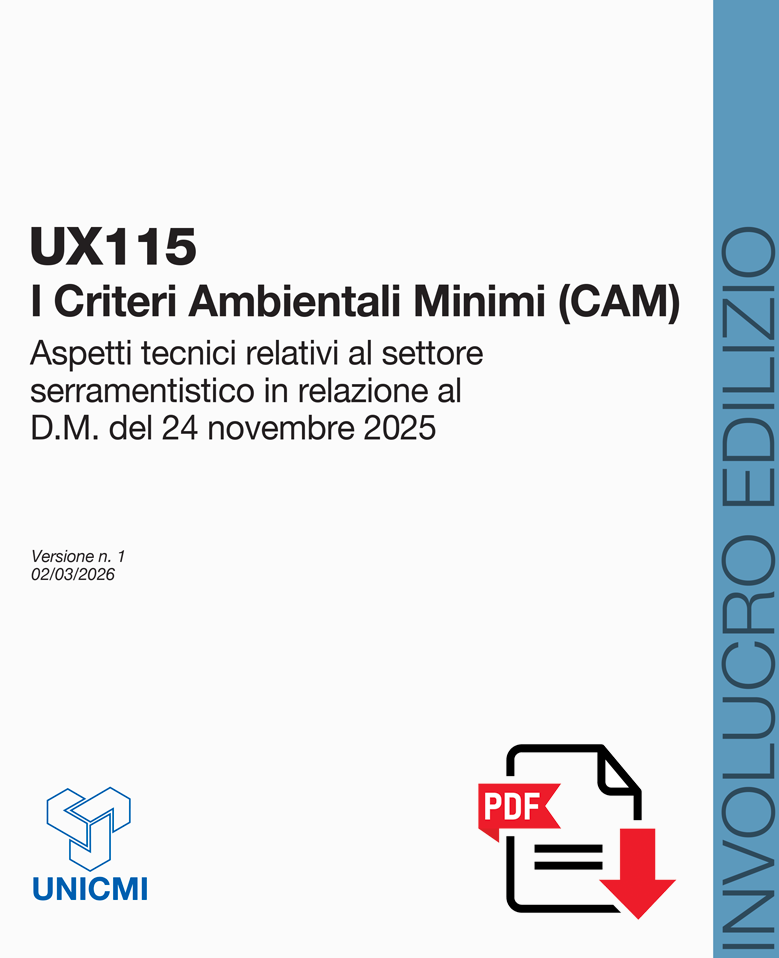 UX115 Criteri Ambientali Minimi (CAM)